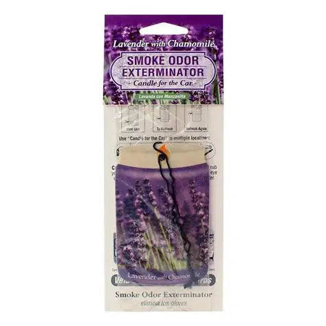 Smoke Odor Car Air Freshner Lavender w/ Chamomile