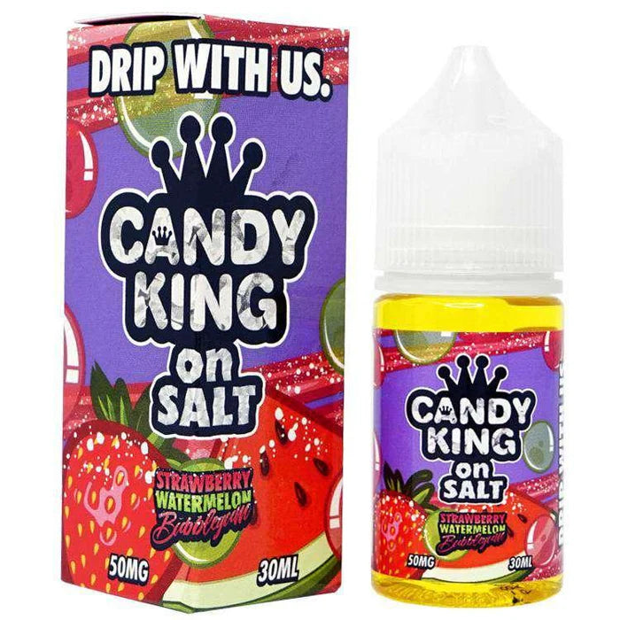 Candy King Strawberry Watermelon Bubble Gum 50mg 30ml Salt Nic