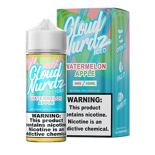Cloud Nurdz Iced Apple Watermelon 3mg 100ml