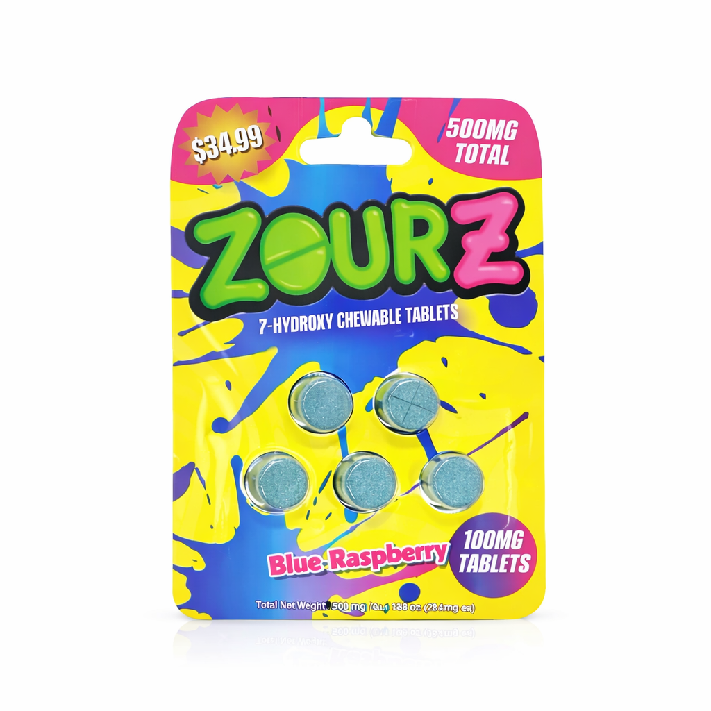 Zourz 500mg Blue Raspberry 5ct 10pk