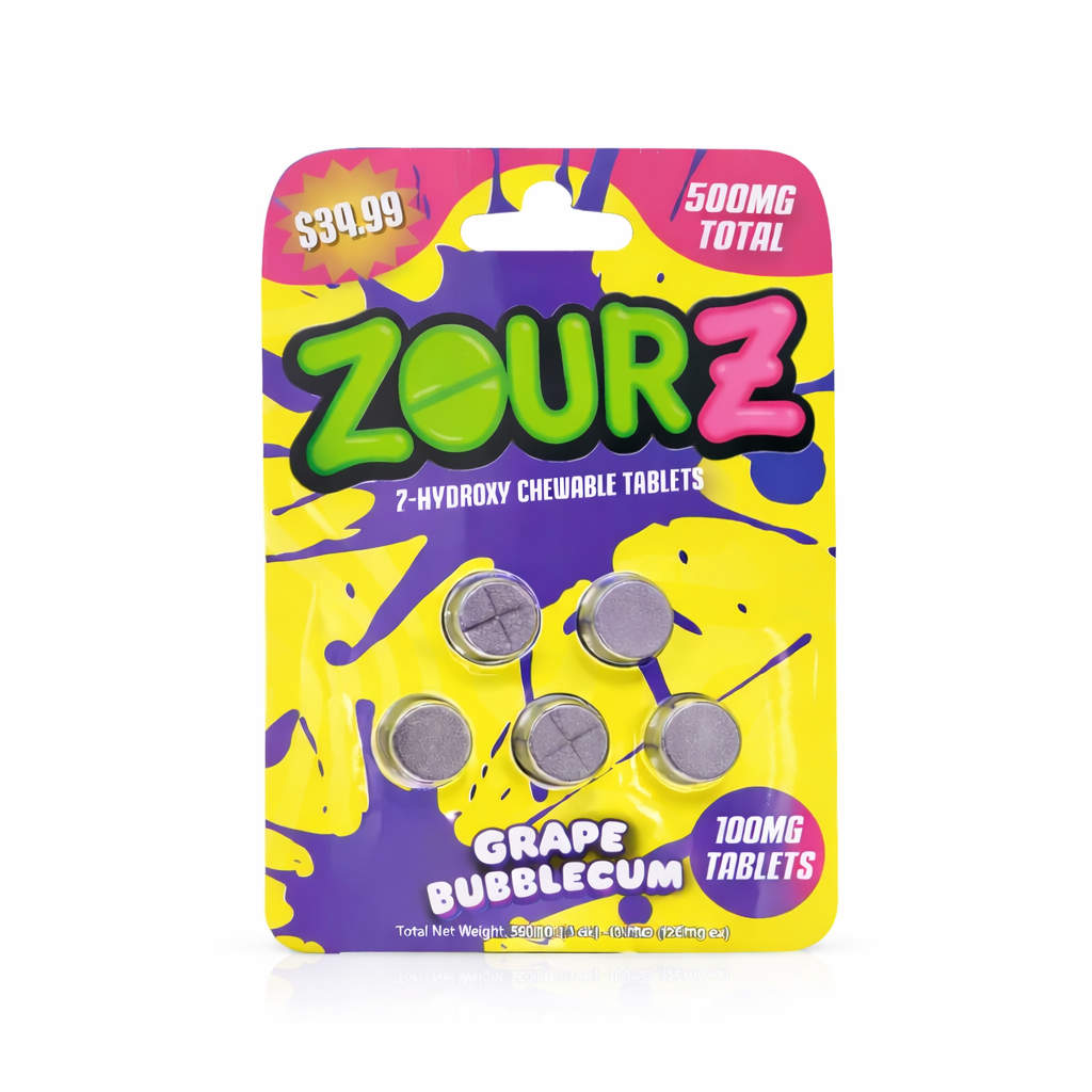 Zourz 500mg Grape Bubblegum 5ct 10pk