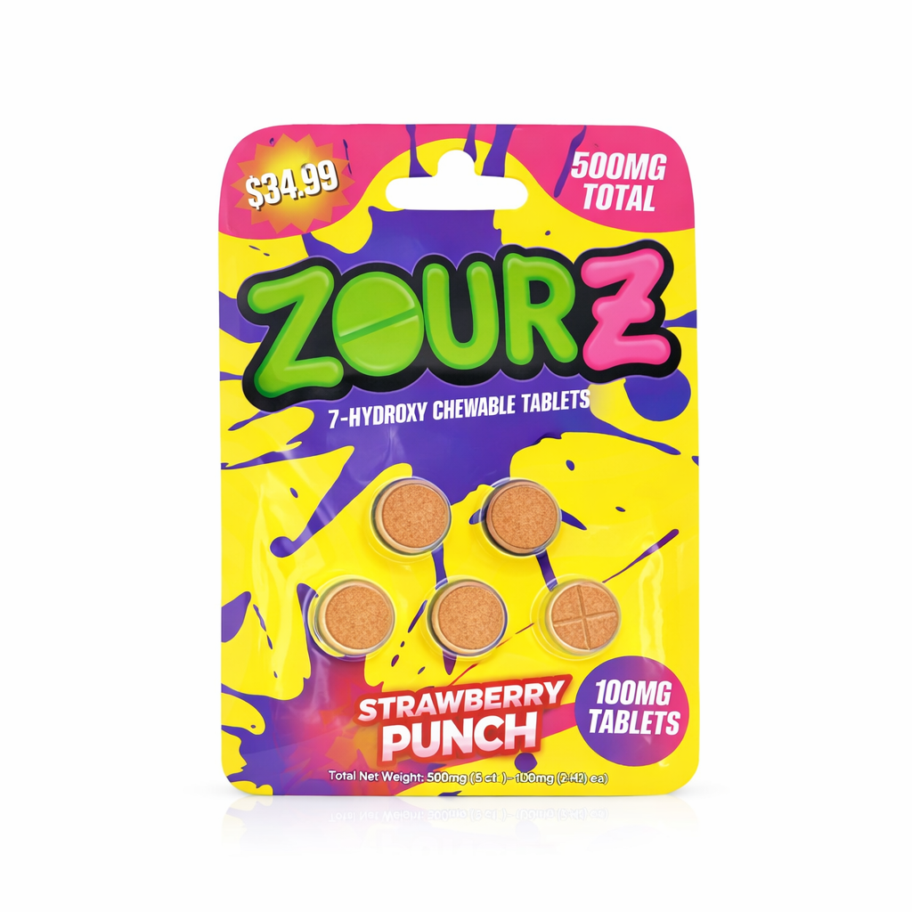 Zourz 500mg Strawberry Punch 5ct 10pk