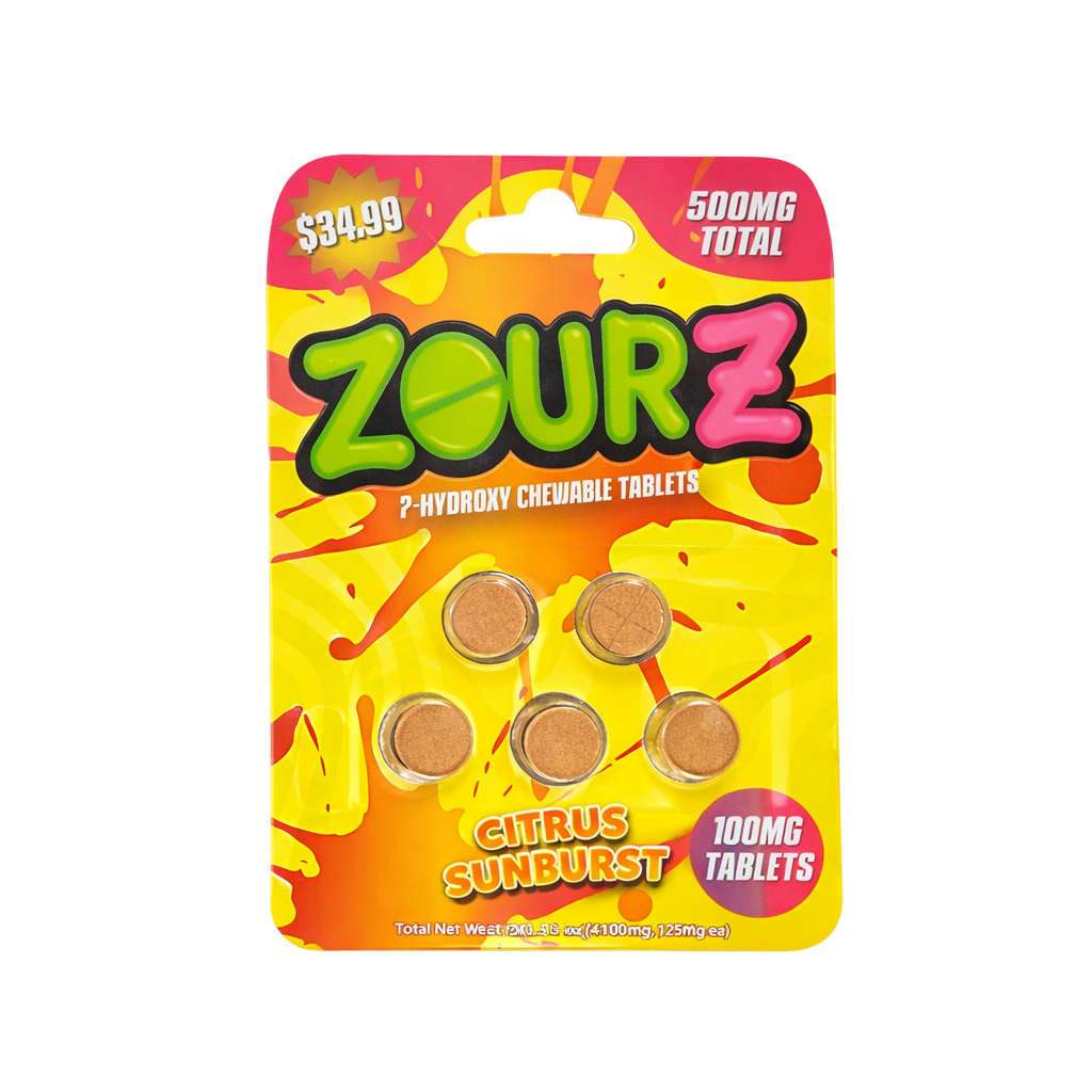 Zourz 500mg Citrus Sunburst 5ct 10pk