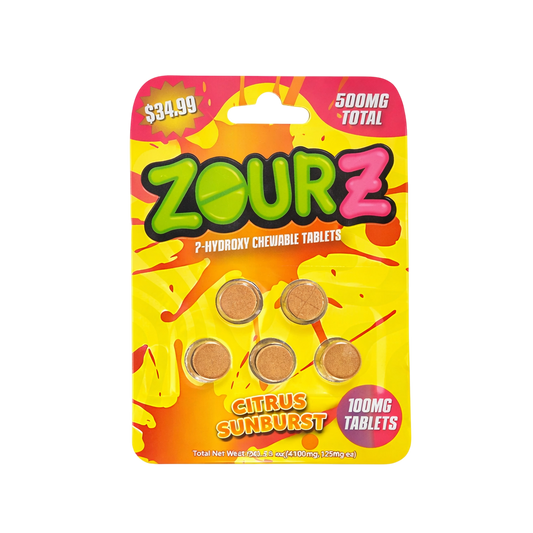 Zourz 500mg Citrus Sunburst 5ct 10pk